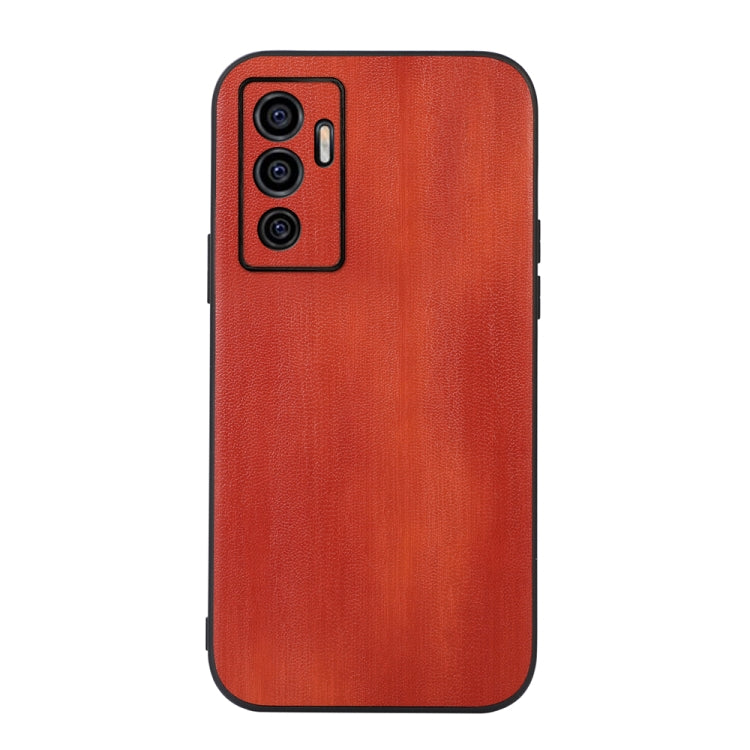 Yellow Cow Texture PU Phone Case, For vivo S10e 5G / V23e, For vivo Y75 5G