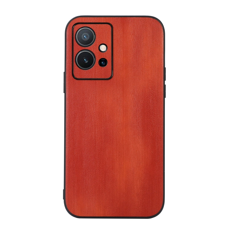 Yellow Cow Texture PU Phone Case, For vivo S10e 5G / V23e, For vivo Y75 5G