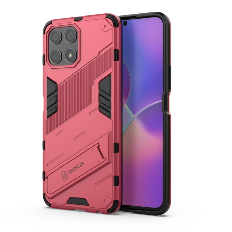 Punk Armor PC + TPU Phone Case with Holder, For Honor X30i / Play6T Pro / X8