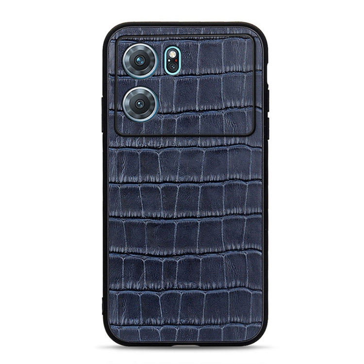 Accurate Hole Crocodile Texture Genuine Leather Phone Case, For OPPO A57 5G, For OPPO K10 5G, For OPPO K10 Pro 5G, For OPPO Realme 9 Pro, For vivo S15e, For OnePlus Ace Accurate Hole