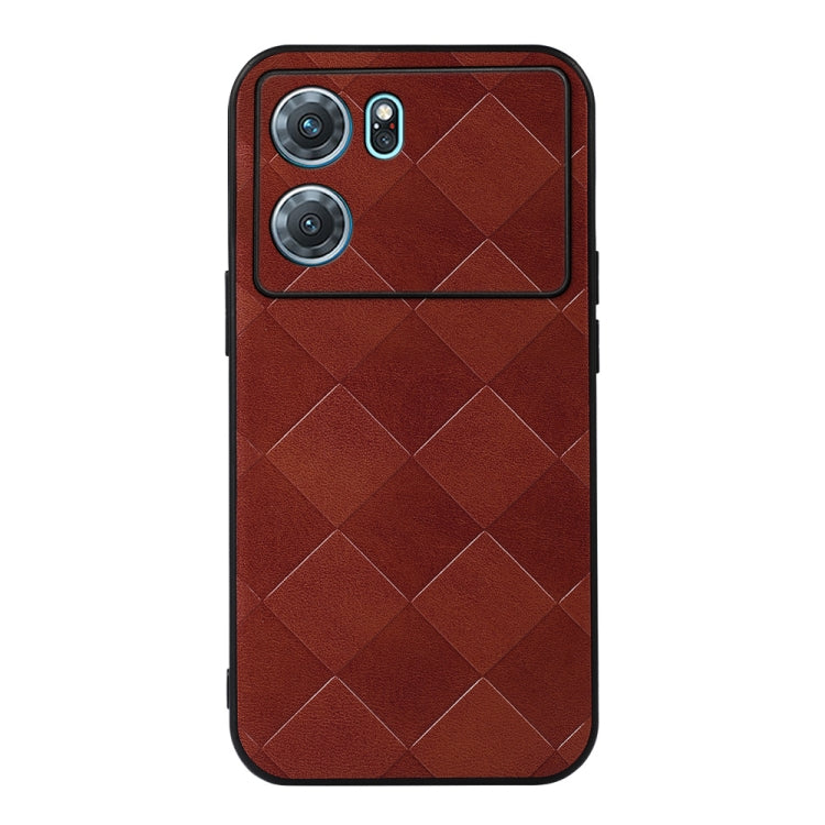 Weave Plaid PU Phone Case, For OPPO K10 5G, For OPPO K10 Pro 5G, For vivo S15e