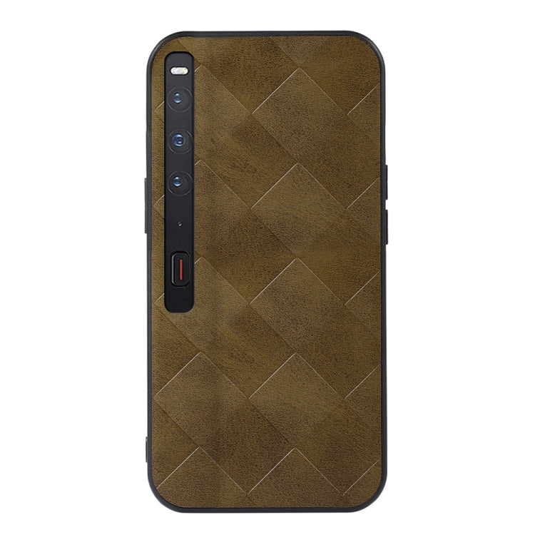 Weave Plaid PU Phone Case, For Honor 70 Pro / 70 Pro+, For vivo S15, For Xiaomi Redmi Note 11T Pro, For Huawei Mate Xs 2, For Honor 70
