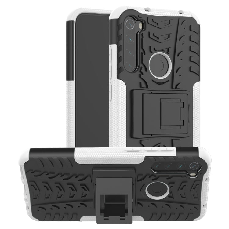 Tire Texture Shockproof TPU+PC Protective Case with Holder, For Xiaomi Redmi Note 8T, For Galaxy A51, For Galaxy A71, For Galaxy Note 10 Lite, For Galaxy S20+, For Galaxy S20 Ultra, For Galaxy A01, For OPPO Realme XT