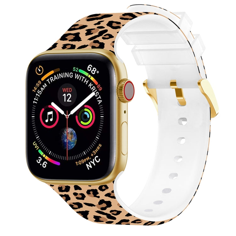 Square Buckle Color Printing Watch Band For Apple Watch Series, 7 45mm / 6&SE&5&4 44mm / 3&2&1 42mm
