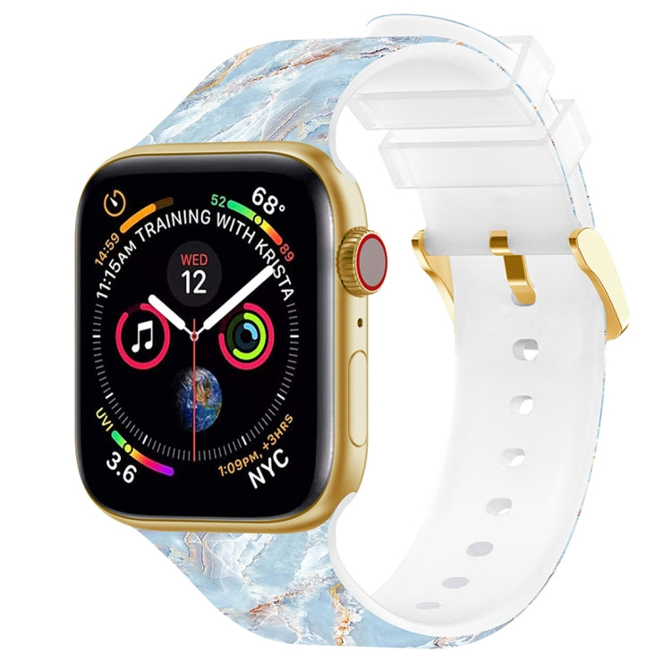 Square Buckle Color Printing Watch Band For Apple Watch Series, 7 45mm / 6&SE&5&4 44mm / 3&2&1 42mm