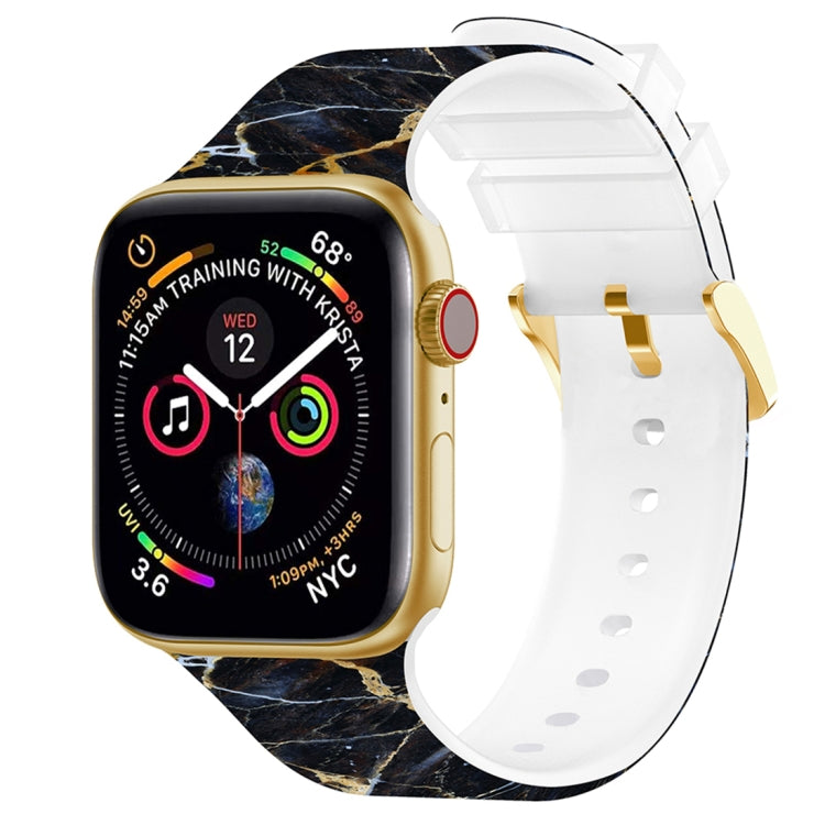 Square Buckle Color Printing Watch Band For Apple Watch Series, 7 45mm / 6&SE&5&4 44mm / 3&2&1 42mm