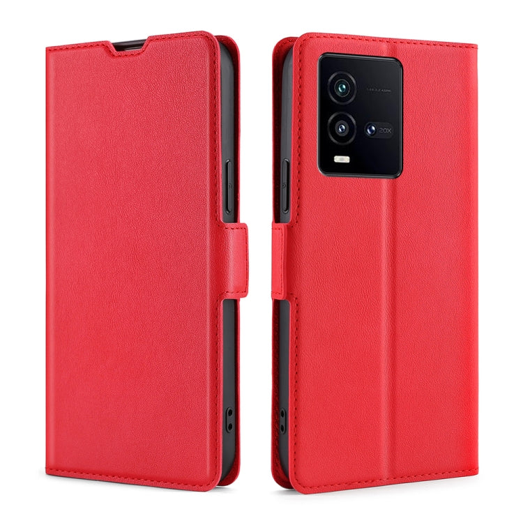 Ultra-thin Voltage Side Buckle Leather Phone Case, For vivo iQOO 10, For vivo iQOO 10 Pro 5G, For OnePlus 10T, For Realme C30 4G/Narzo 50i Prime, For Honor X40i