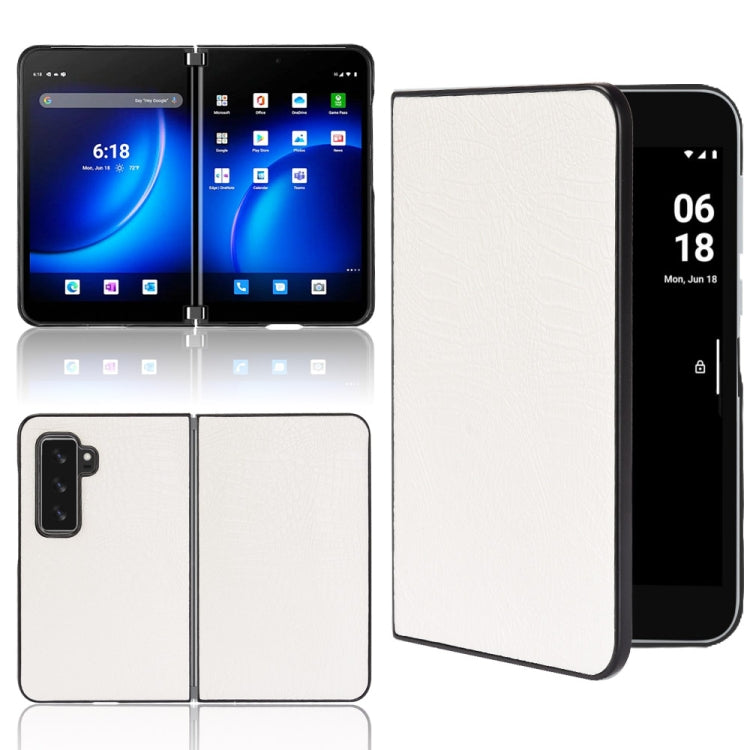 Shockproof Crocodile Texture PC + PU Case, For Sony Xperia Ace III, For Microsoft Surface Duo 2