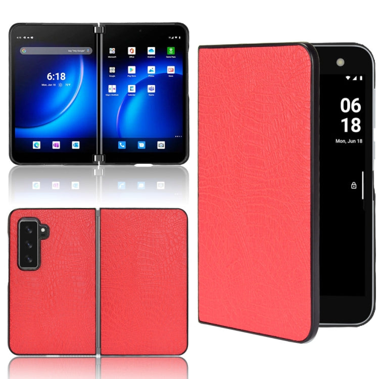 Shockproof Crocodile Texture PC + PU Case, For Sony Xperia Ace III, For Microsoft Surface Duo 2
