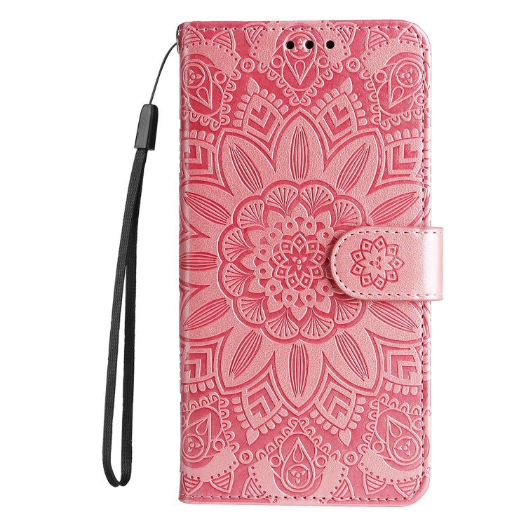 Embossed Sunflower Leather Phone Case, For Xiaomi Poco M4 5G