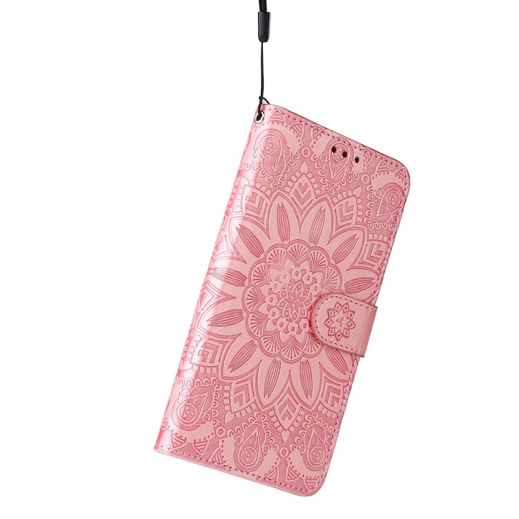 Embossed Sunflower Leather Phone Case, For Xiaomi Poco M4 5G