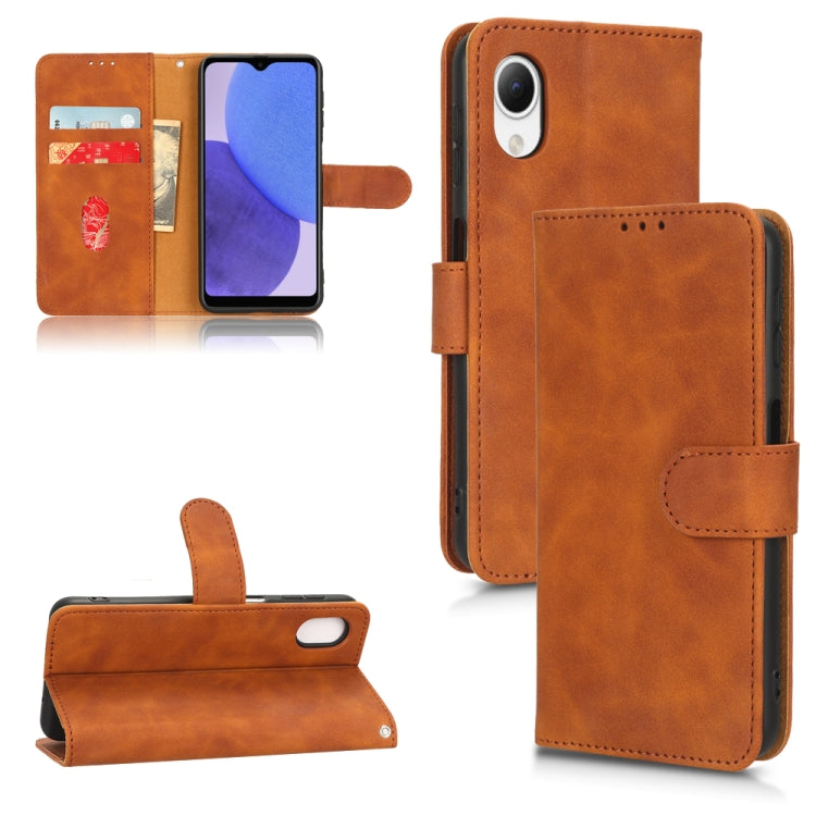 Skin Feel Magnetic Flip Leather Phone Case
