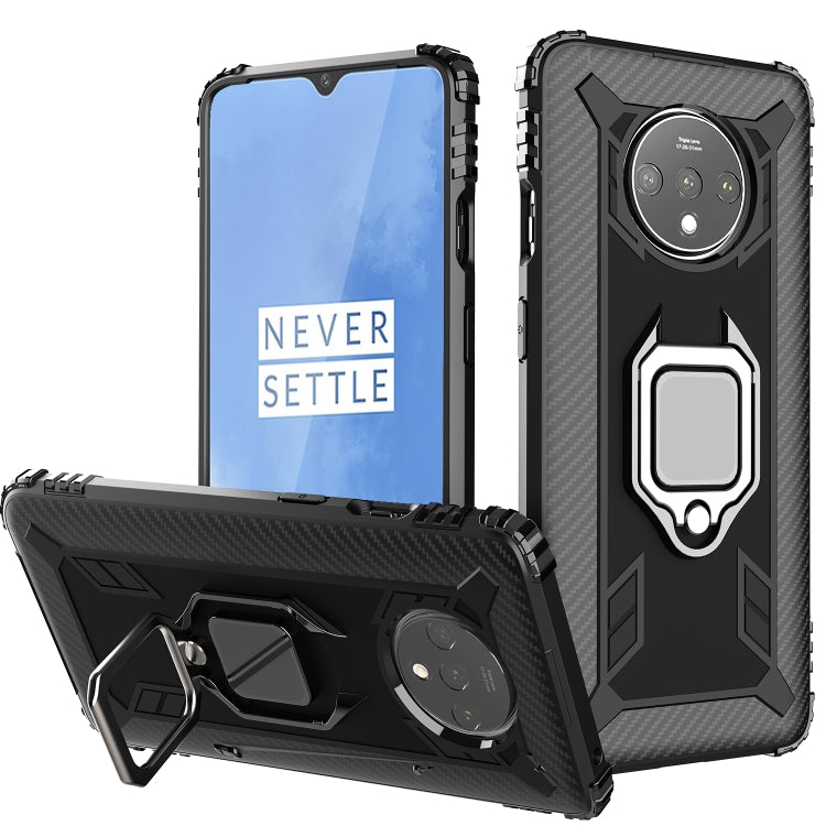 Carbon Fiber Protective Case with 360 Degree Rotating Ring Holder, For OnePlus 7T, For Galaxy M20, For OPPO A5(2020), For OPPO A9(2020) / A11X, For OPPO Realme
