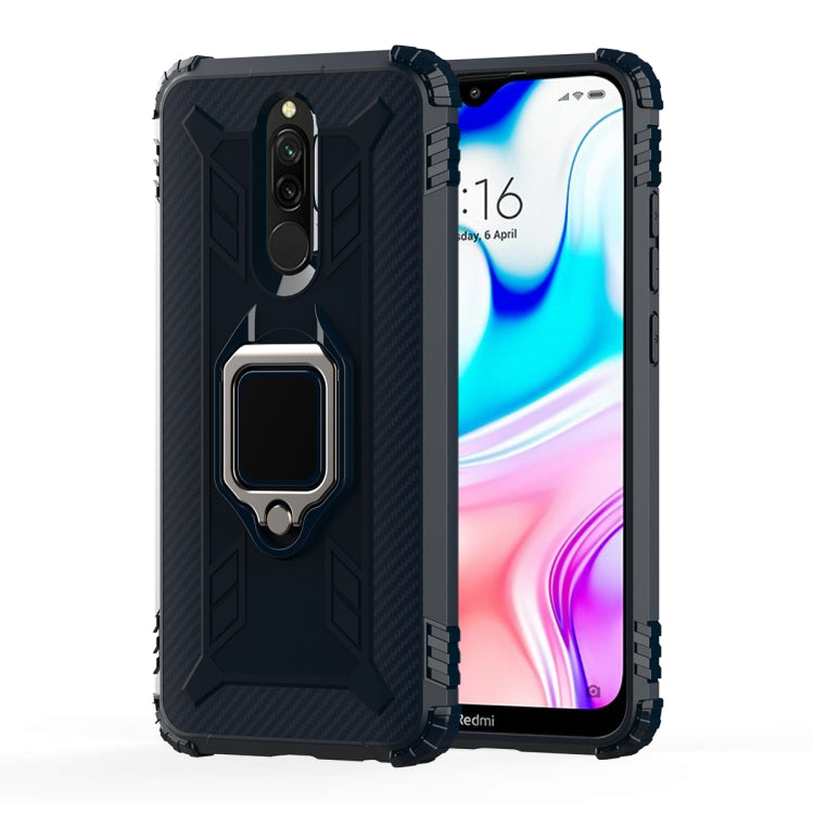 Carbon Fiber Protective Case with 360 Degree Rotating Ring Holder, For Xiaomi Redmi 8A / 8A Dual, For Huawei Nova 5i / P20 Lite(2019), For Xiaomi Redmi Note 9 Pro Max