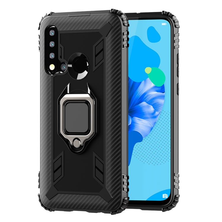 Carbon Fiber Protective Case with 360 Degree Rotating Ring Holder, For Xiaomi Redmi 8A / 8A Dual, For Huawei Nova 5i / P20 Lite(2019), For Xiaomi Redmi Note 9 Pro Max