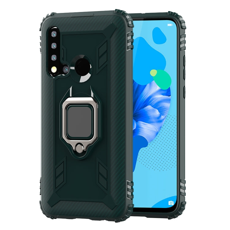 Carbon Fiber Protective Case with 360 Degree Rotating Ring Holder, For Xiaomi Redmi 8A / 8A Dual, For Huawei Nova 5i / P20 Lite(2019), For Xiaomi Redmi Note 9 Pro Max