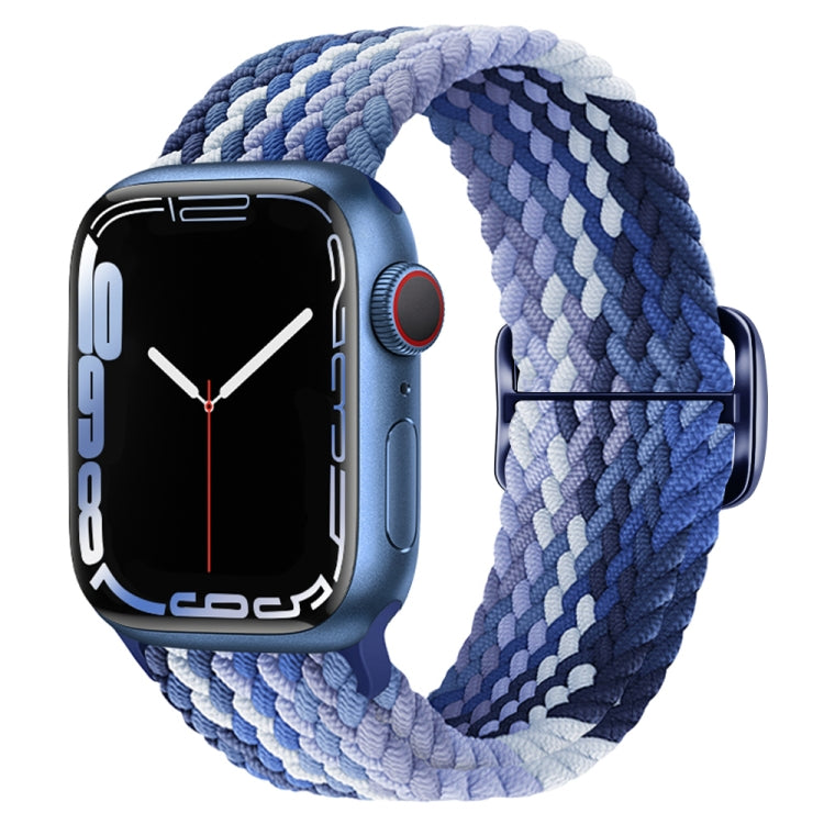 Buckle Nylon Braided Watch Band, For Apple Watch Ultra 49mm / Series 8&7 45mm / SE 2&6&SE&5&4 44mm / 3&2&1 42mm
