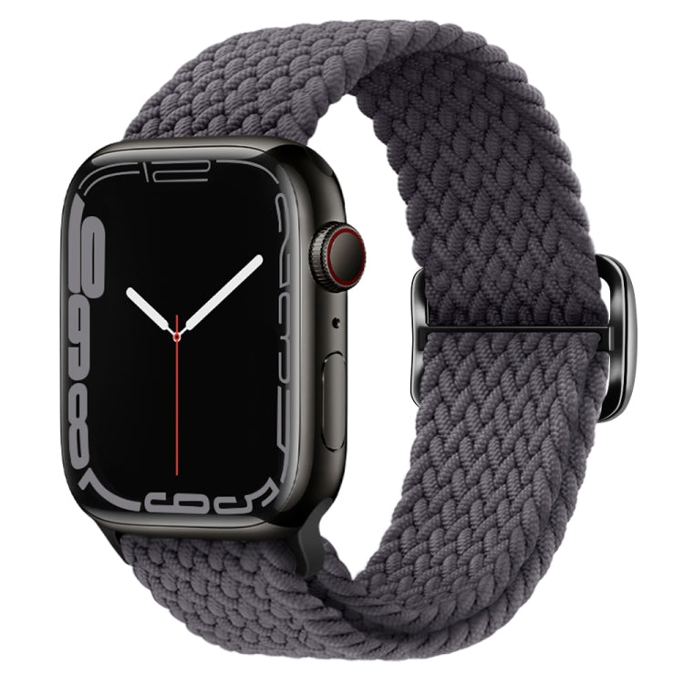 Buckle Nylon Braided Watch Band, For Apple Watch Ultra 49mm / Series 8&7 45mm / SE 2&6&SE&5&4 44mm / 3&2&1 42mm