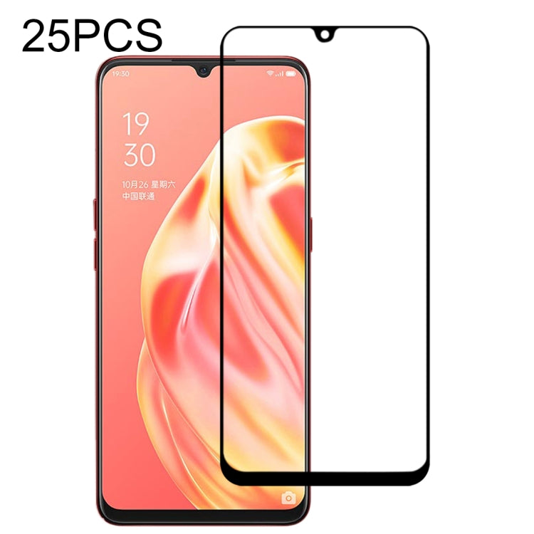 25 PCS 9H Surface Hardness 2.5D Full Glue Full Screen Tempered Glass Film