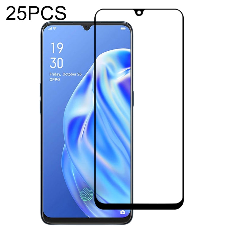 25 PCS 9H Surface Hardness 2.5D Full Glue Full Screen Tempered Glass Film