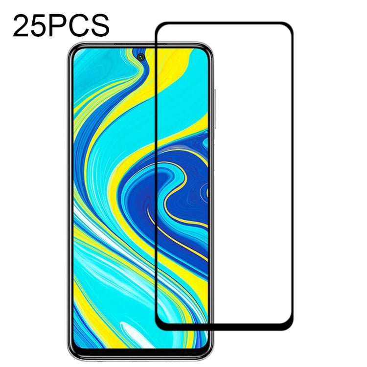 25 PCS 9H Surface Hardness 2.5D Full Glue Full Screen Tempered Glass Film