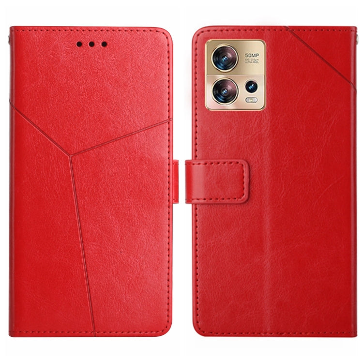 HT01 Y-shaped Pattern Flip Leather Phone Case, For Motorola Edge 30 Fusion/Moto S30 Pro