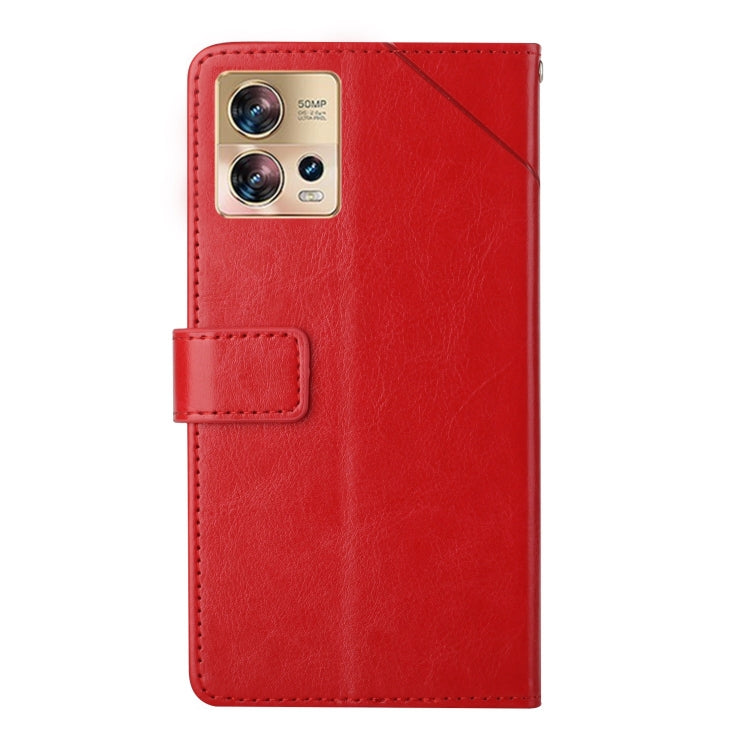 HT01 Y-shaped Pattern Flip Leather Phone Case, For Motorola Edge 30 Fusion/Moto S30 Pro
