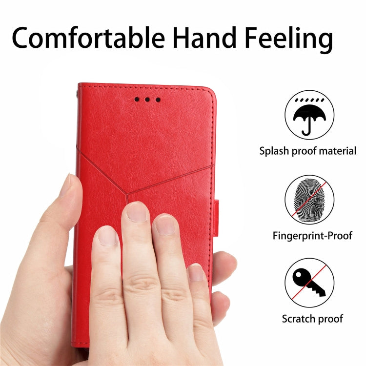 HT01 Y-shaped Pattern Flip Leather Phone Case, For Motorola Edge 30 Fusion/Moto S30 Pro
