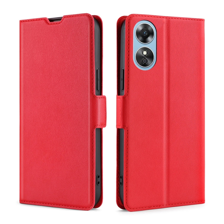 Ultra-thin Voltage Side Buckle Horizontal Flip Leather Phone Case, For Motorola Moto E32 India/E22s 4G Global, For OPPO A17, For OPPO K10x 5G, For Realme C33 4G, For vivo V25 5G/V25e 5G, For vivo Y16 4G/Y02s 4G