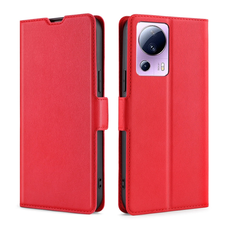 Ultra-thin Voltage Side Buckle Horizontal Flip Leather Phone Case, For vivo Y55 4G, For Samsung Galaxy A04s, For Sharp Aquos sense7 Plus, For Xiaomi Civi 2 5G, For Xiaomi Poco M5 4G