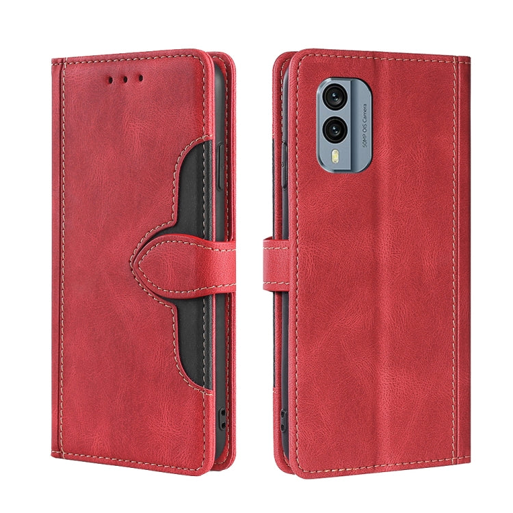 Skin Feel Magnetic Buckle Leather Phone Case, For Nokia X30 5G