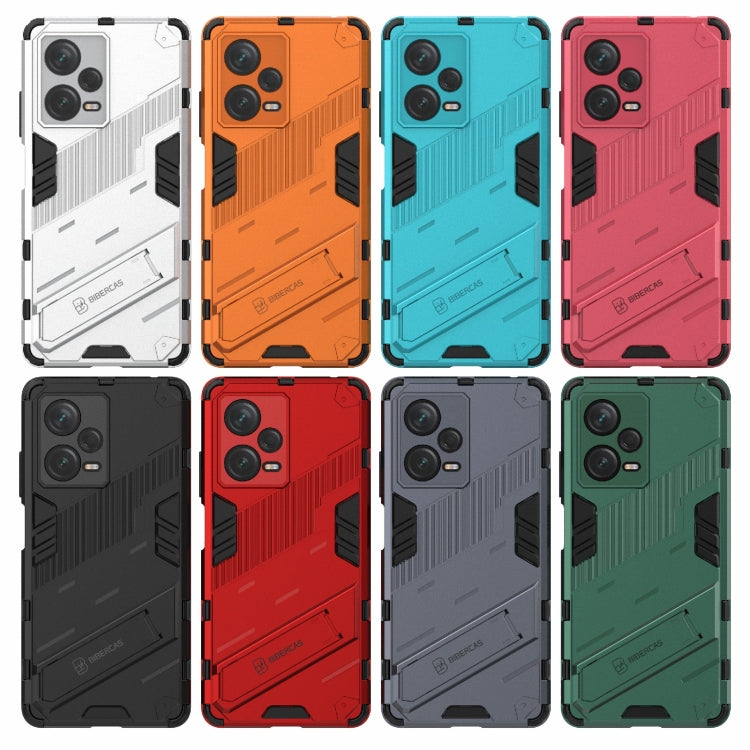 Punk Armor 2 in 1 PC + TPU Phone Case with Invisible Holder, For Xiaomi Redmi Note 12 Pro+ China
