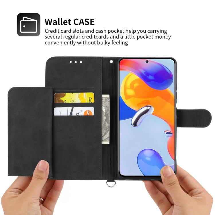 Skin-feel Flowers Embossed Wallet Leather Phone Case, For Realme 10 4G