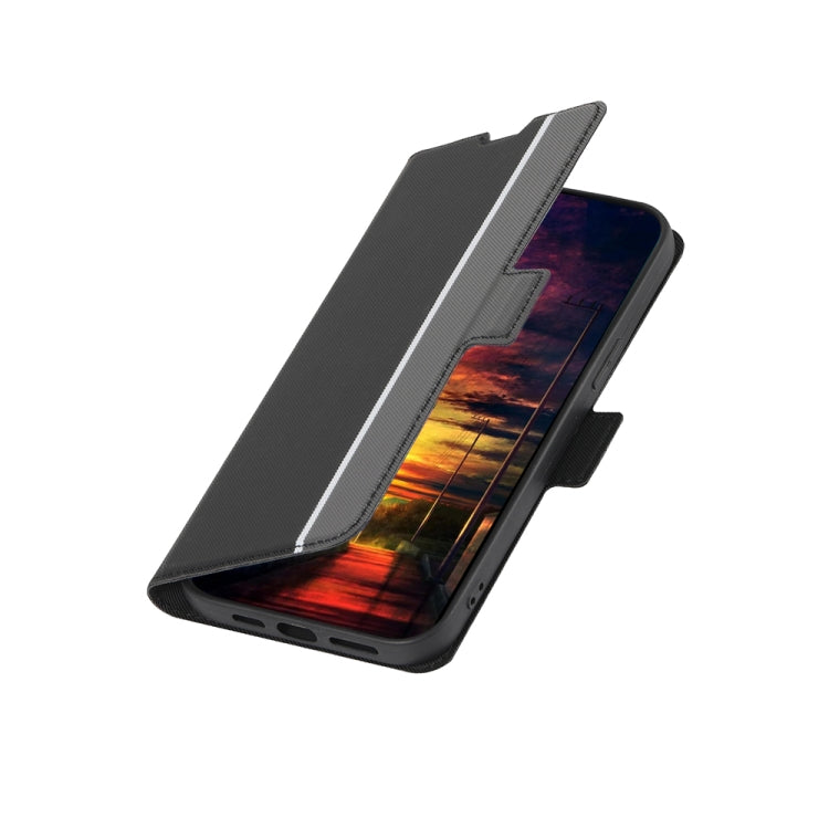 Twill Texture Side Buckle Leather Phone Case, For Samsung Galaxy A04e 4G