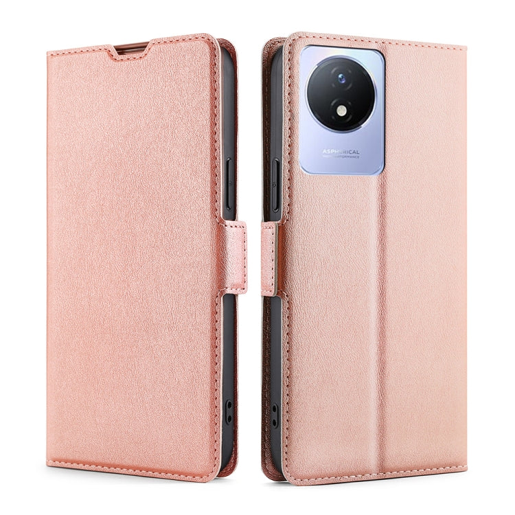 Ultra-thin Voltage Side Buckle Horizontal Flip Leather Phone Case, For TCL 405 / 406 / 408, For vivo S16 / S16 Pro, For vivo Y02 4G, For Fujitsu Arrows N F-51C, For Xiaomi Redmi K60E, For Xiaomi Redmi K60 / K60 Pro