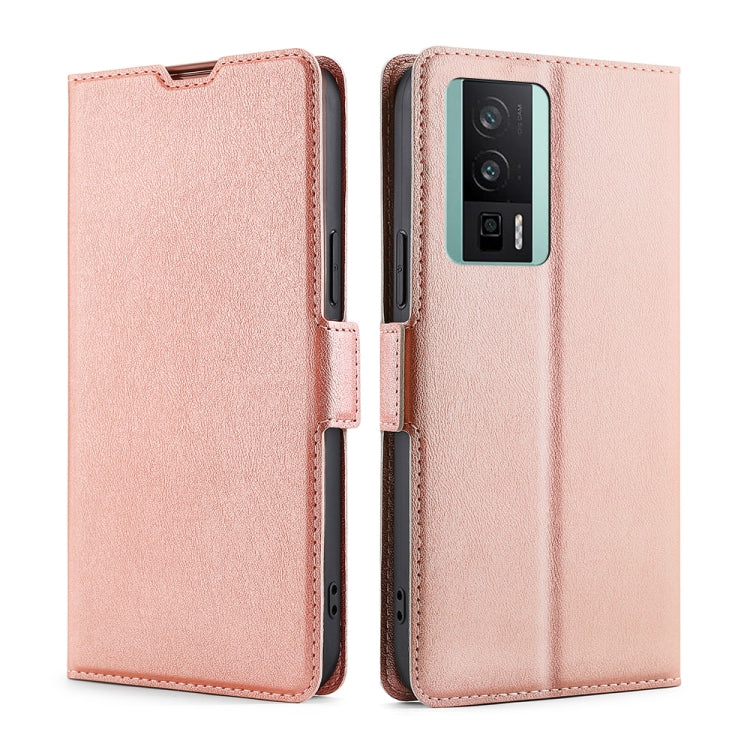 Ultra-thin Voltage Side Buckle Horizontal Flip Leather Phone Case, For TCL 405 / 406 / 408, For vivo S16 / S16 Pro, For vivo Y02 4G, For Fujitsu Arrows N F-51C, For Xiaomi Redmi K60E, For Xiaomi Redmi K60 / K60 Pro