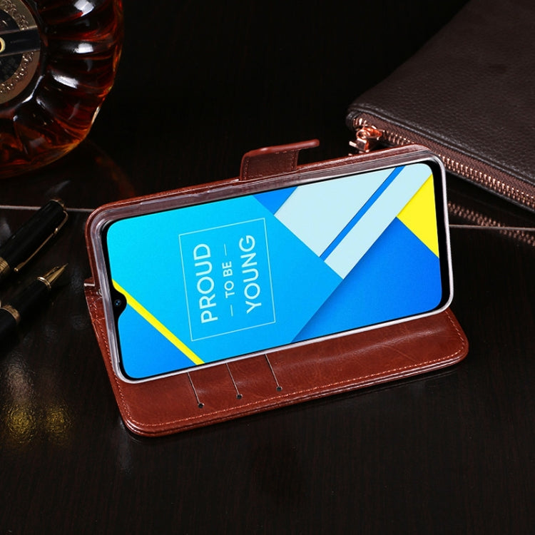 idewei Crazy Horse Texture Horizontal Flip Leather Case with Holder & Card Slots & Wallet, For OPPO Realme 5 / Realme 5s, For OPPO Realme C2, For OPPO Realme Q, For OPPO Realme