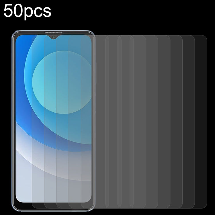 50pcs 0.26mm 9H 2.5D Tempered Glass Film, For Kyocera Digno SX3 (50 PCS), For Blackview A53 Pro (50 PCS), For vivo iQOO Z7 / Z7s (50 PCS), For Realme C55 / narzo N55 / Narzo 60x (50 PCS)