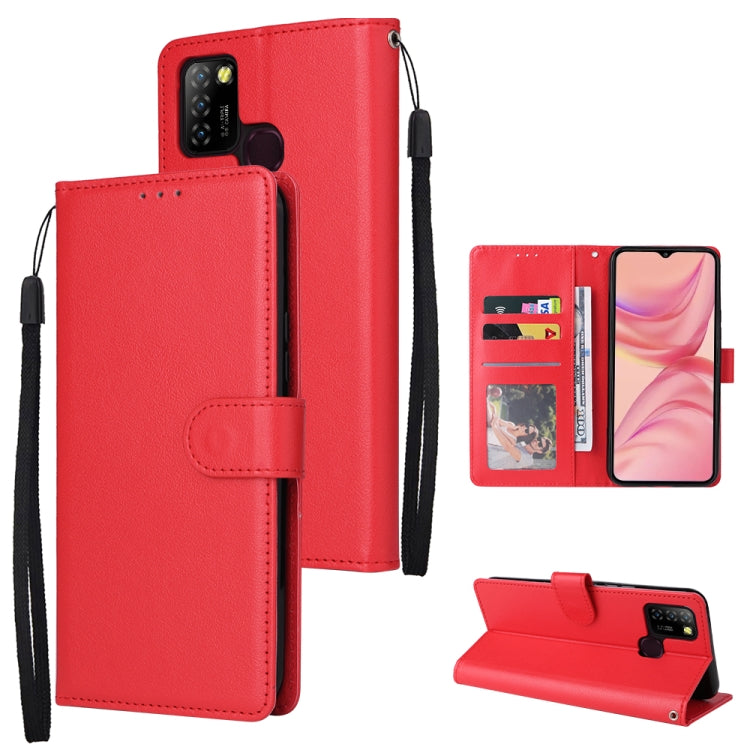 3 Card Slots Multifunctional Leather Phone Case, For Samsung Galaxy A34, For Samsung Galaxy A54, For Infinix Hot 10 Lite