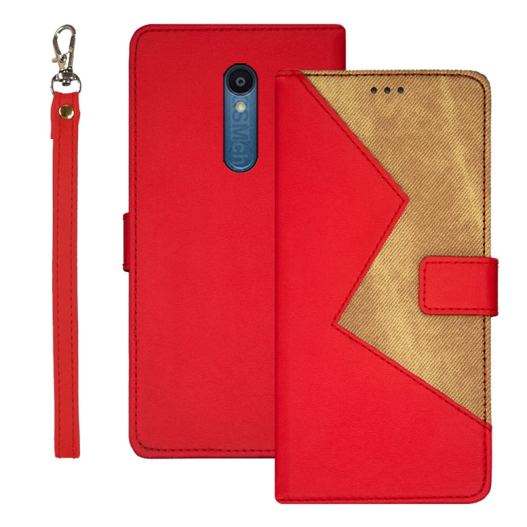 idewei Two-color Splicing Leather Phone Case, For Sharp Rouvo V, For Ulefone Note 14, For Xiaomi Poco C55/Redmi 12C/Redmi 11A