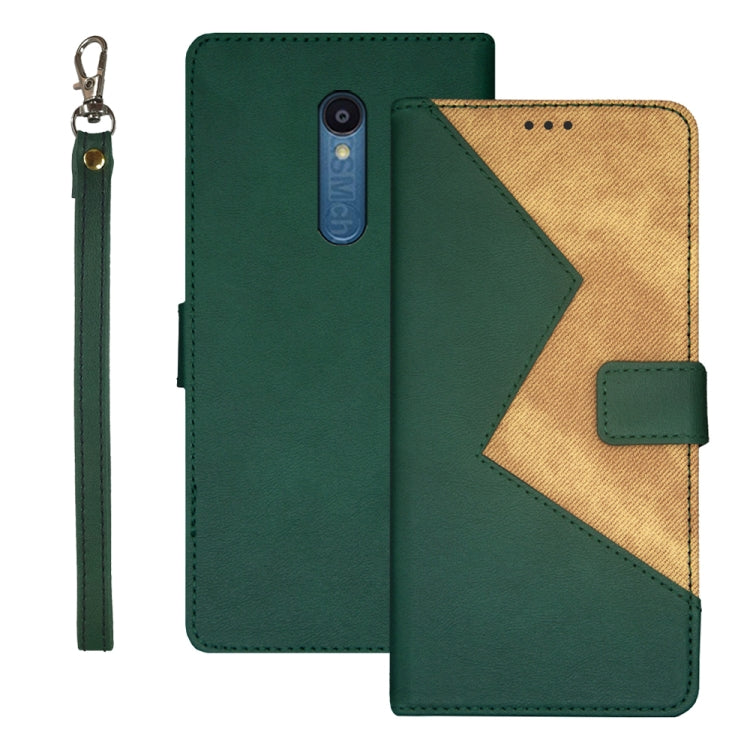 idewei Two-color Splicing Leather Phone Case, For Sharp Rouvo V, For Ulefone Note 14, For Xiaomi Poco C55/Redmi 12C/Redmi 11A