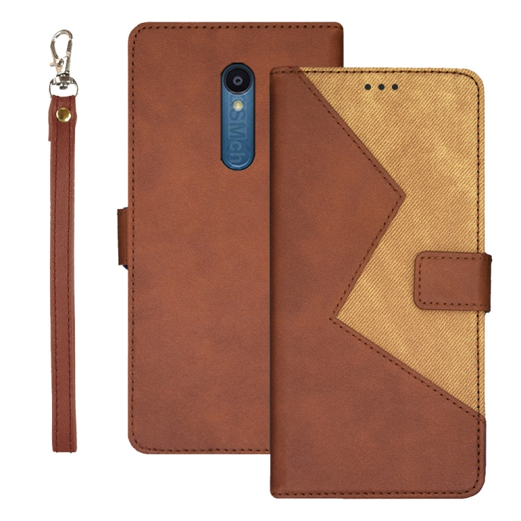 idewei Two-color Splicing Leather Phone Case, For Sharp Rouvo V, For Ulefone Note 14, For Xiaomi Poco C55/Redmi 12C/Redmi 11A