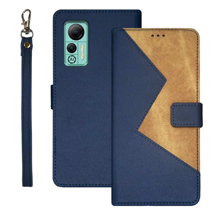 idewei Two-color Splicing Leather Phone Case, For Sharp Rouvo V, For Ulefone Note 14, For Xiaomi Poco C55/Redmi 12C/Redmi 11A