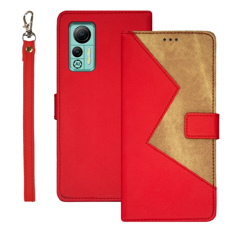 idewei Two-color Splicing Leather Phone Case, For Sharp Rouvo V, For Ulefone Note 14, For Xiaomi Poco C55/Redmi 12C/Redmi 11A