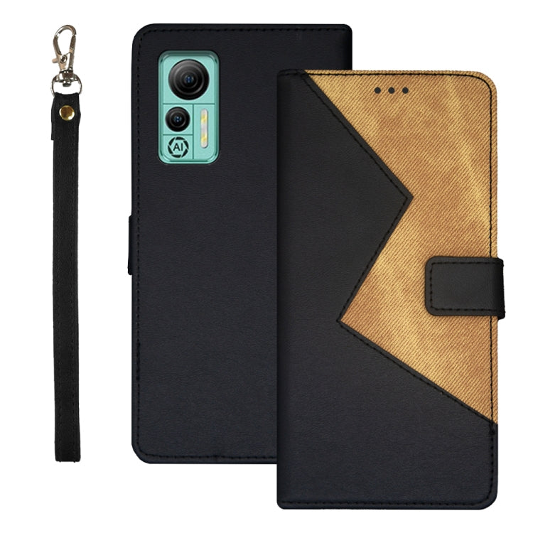 idewei Two-color Splicing Leather Phone Case, For Sharp Rouvo V, For Ulefone Note 14, For Xiaomi Poco C55/Redmi 12C/Redmi 11A