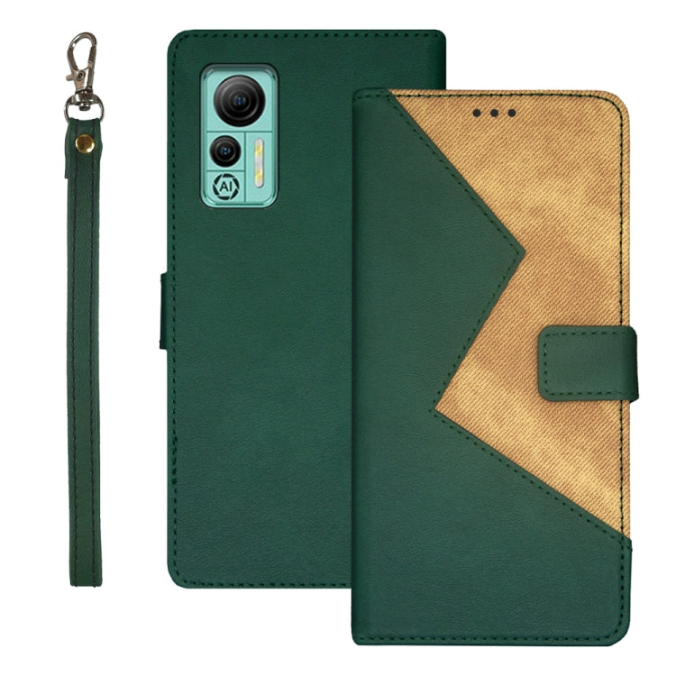 idewei Two-color Splicing Leather Phone Case, For Sharp Rouvo V, For Ulefone Note 14, For Xiaomi Poco C55/Redmi 12C/Redmi 11A