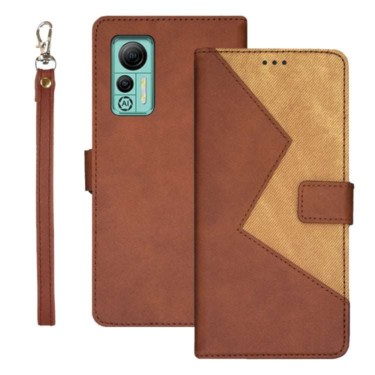 idewei Two-color Splicing Leather Phone Case, For Sharp Rouvo V, For Ulefone Note 14, For Xiaomi Poco C55/Redmi 12C/Redmi 11A