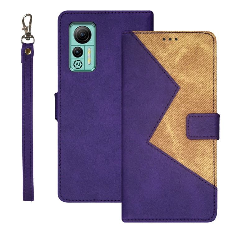idewei Two-color Splicing Leather Phone Case, For Sharp Rouvo V, For Ulefone Note 14, For Xiaomi Poco C55/Redmi 12C/Redmi 11A