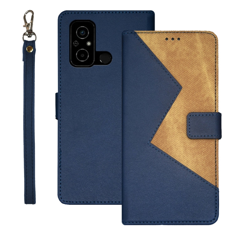 idewei Two-color Splicing Leather Phone Case, For Sharp Rouvo V, For Ulefone Note 14, For Xiaomi Poco C55/Redmi 12C/Redmi 11A