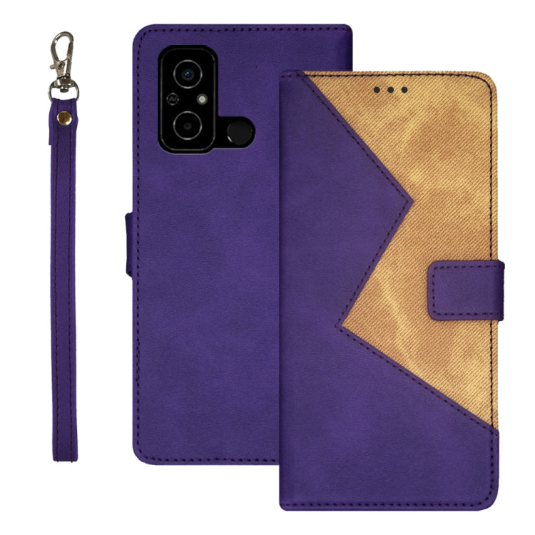 idewei Two-color Splicing Leather Phone Case, For Sharp Rouvo V, For Ulefone Note 14, For Xiaomi Poco C55/Redmi 12C/Redmi 11A